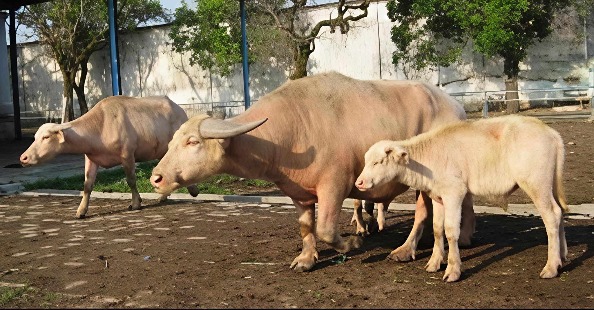 Kerbau Bule Sakral milik Kraton Surakarta  pengawal Kirab pusaka