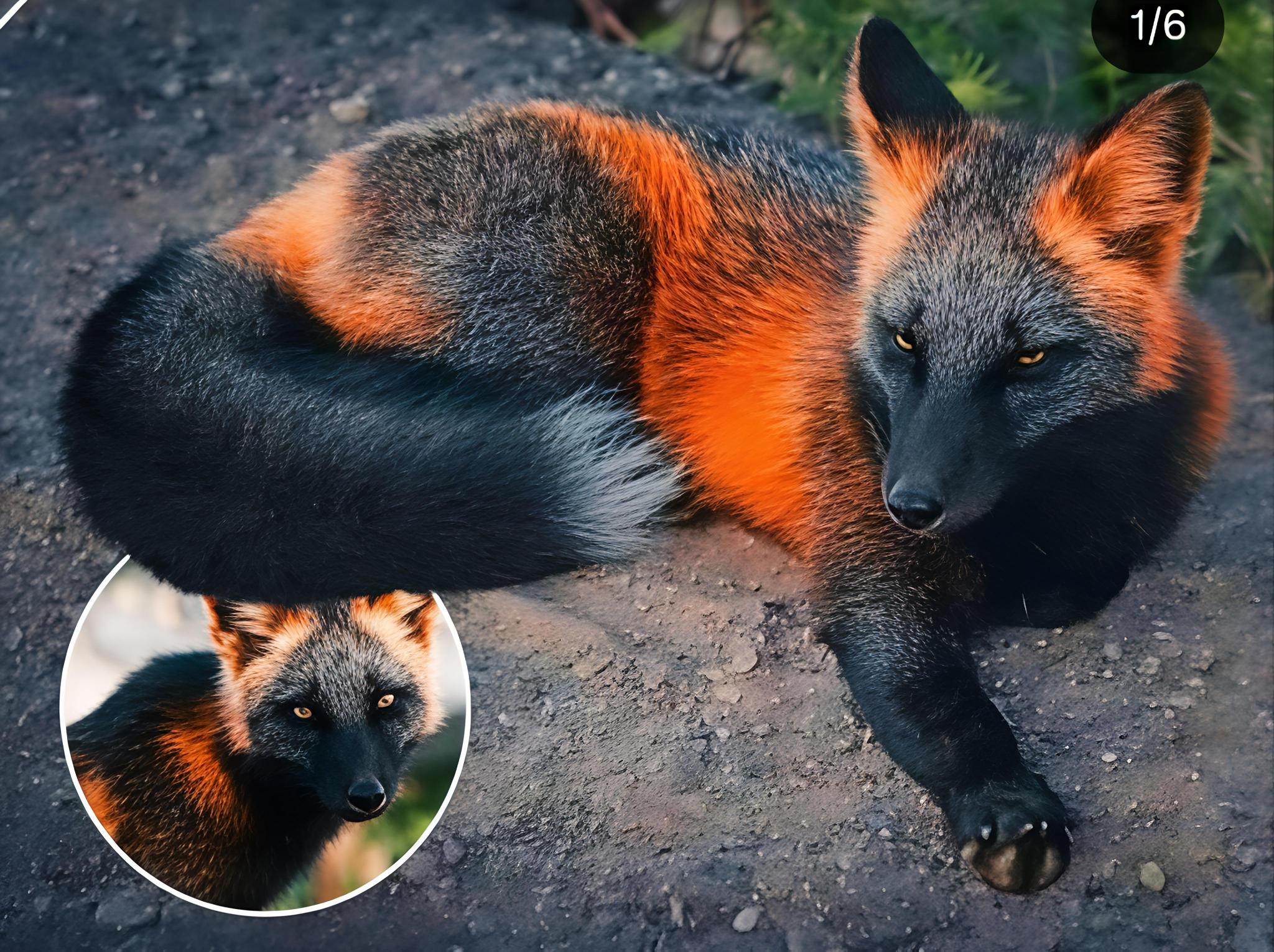 Rubah Melanistic Warna Langka yang jarang di jumpai