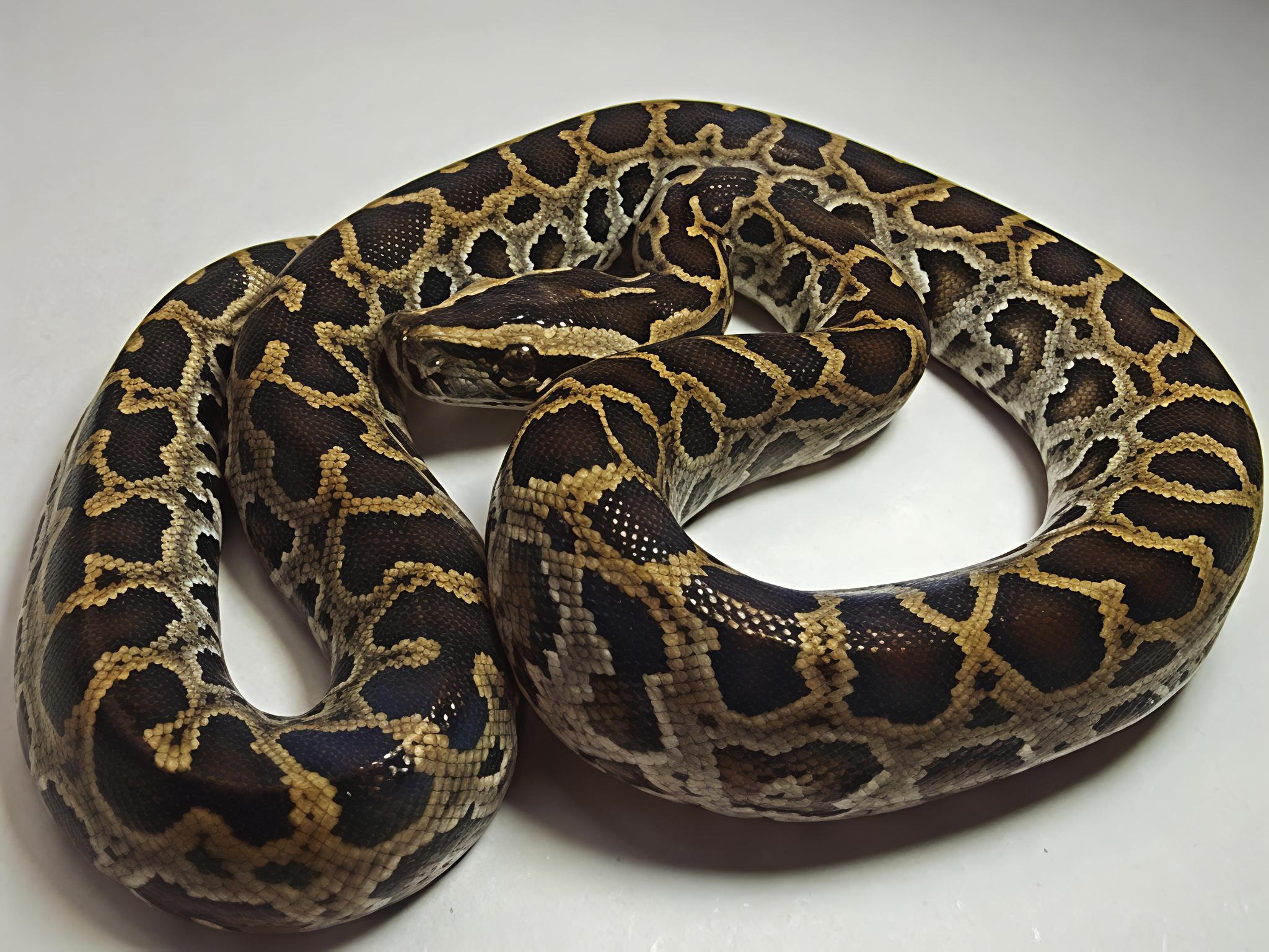Python bivittatus ssp. progschai