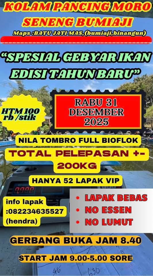 KP MORO SENENG BUMI AJI (KOLAM PANCING)