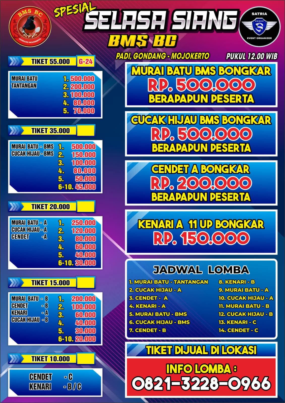 JADWAL LATBER BMS BC