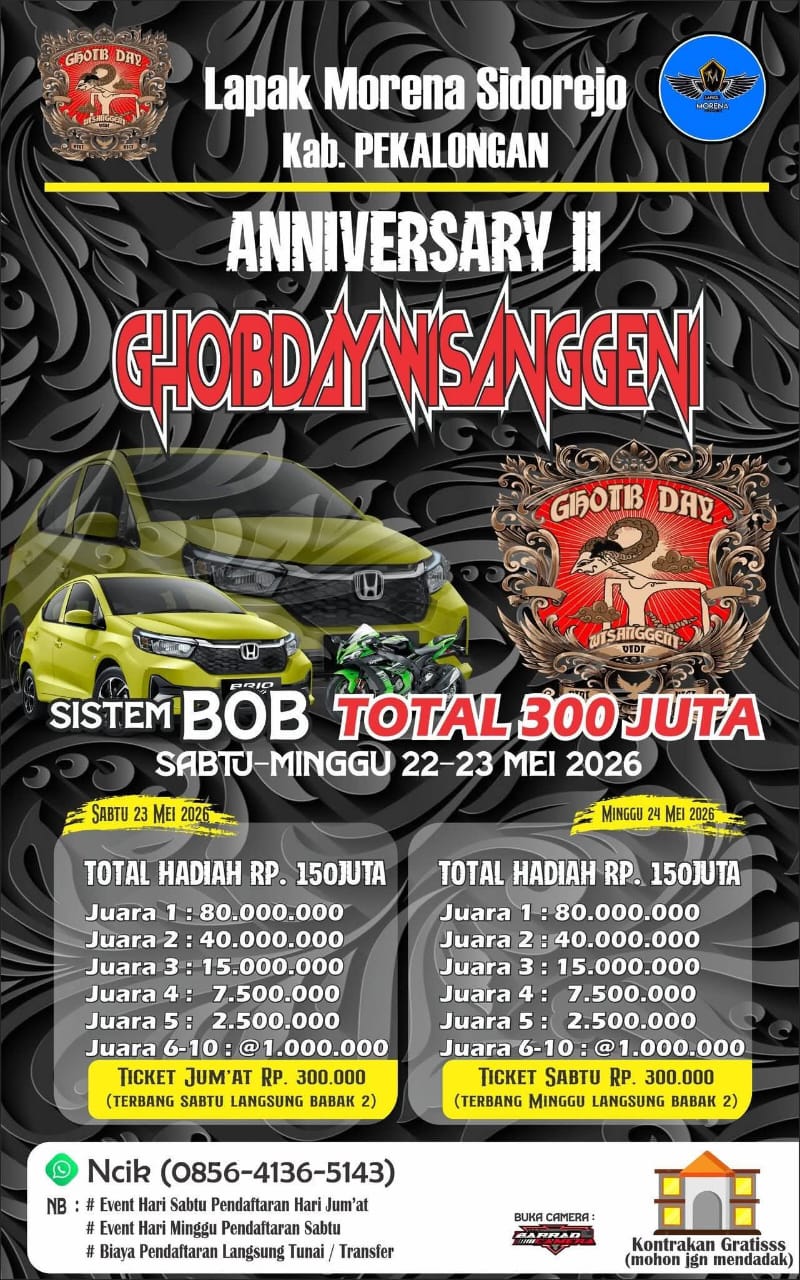 ANNIV II GHOIBDAY WISANGGENI (MERPATI KOLONG)