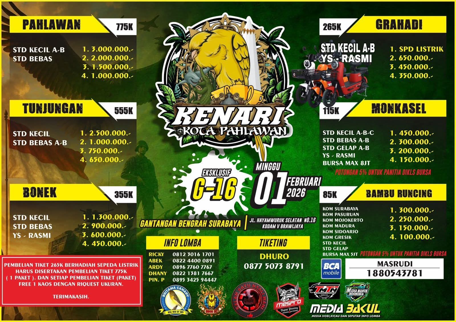 KENARI KOTA PAHLAWAN (LATPRES)