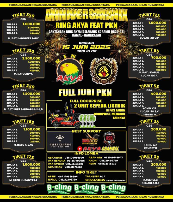 JADWAL LATPRES ANNIVERSARY IX RING AKYA FEAT PKN