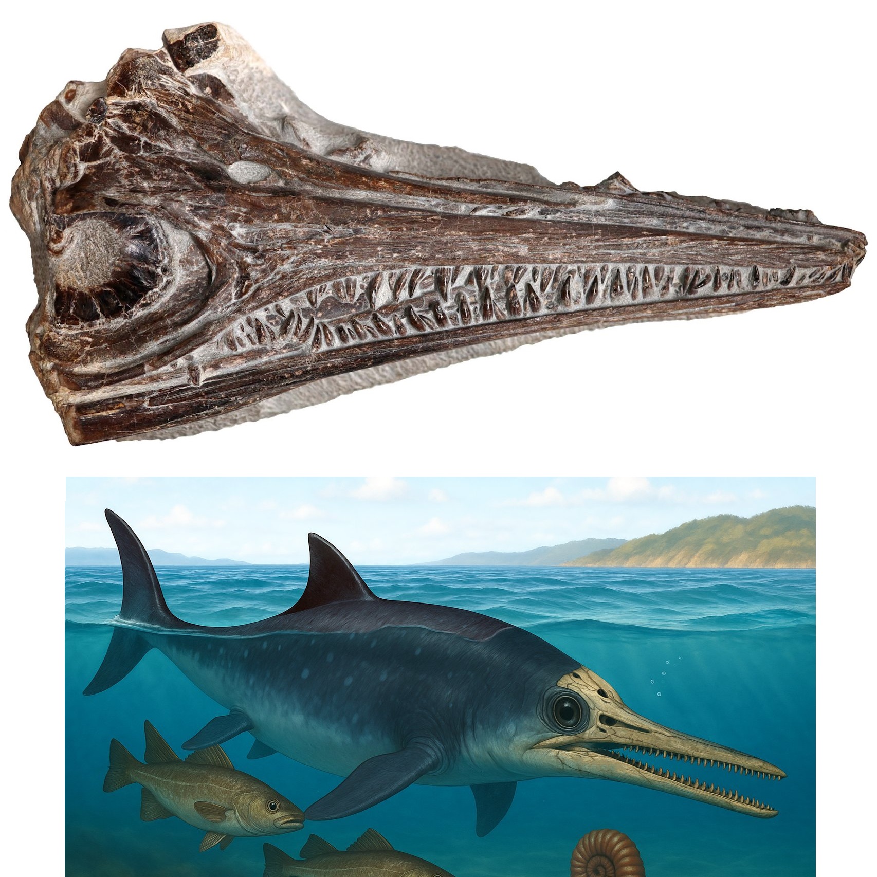 Penemuan Spektakuler di Portugal: Gadusaurus aqualigneus, Sang "Kadal Kod" dari Zaman Jura